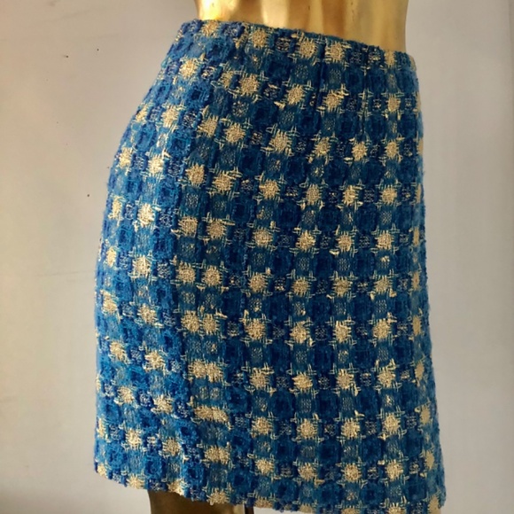 vintage 1980s blue and gold wool suit Master the art of effortless chic - Picture 12 of 12